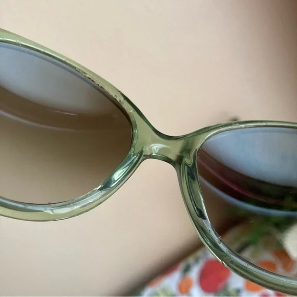 Etro green embellished sunglasses